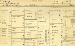 WPA household census for 2516 E 1ST, Los Angeles