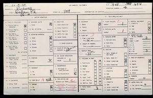 WPA household census for 909 N GAFFEY, Los Angeles County