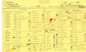 WPA household census for 318 S FLOWER, Los Angeles