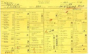 WPA household census for 330 S FLOWER, Los Angeles
