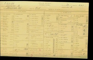 WPA household census for 918 Boston, Los Angeles