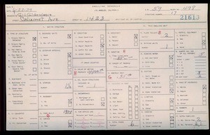 WPA household census for 1423 CALUMET, Los Angeles