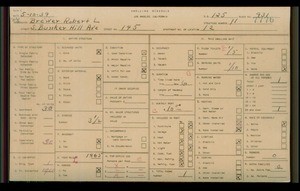 WPA household census for 145 S BUNKER HILL, Los Angeles