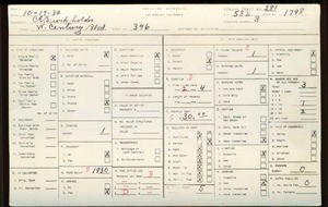 WPA household census for 346 W CENTURY BLVD, Los Angeles