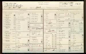 WPA household census for 342 W 93RD STREET, Los Angeles County