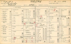 WPA household census for 2863 FLOWER, Los Angeles County