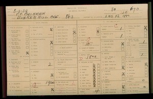 WPA household census for 863 N BUNKER HILL, Los Angeles