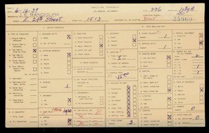 WPA household census for 1513 E 24TH STREET, Los Angeles