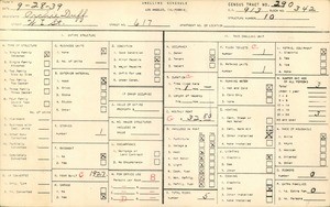 WPA household census for 617 WEST I STREET, Los Angeles County