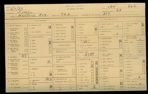 WPA household census for 722 HARTFORD AVENUE, Los Angeles