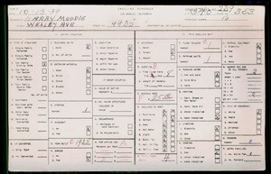 WPA household census for 4435 WESLEY, Los Angeles County