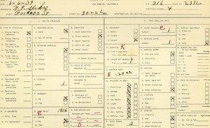 WPA household census for 3022 GUIRADO, Los Angeles