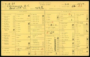 WPA household census for 753 1/2 EAST 17TH STREET, Los Angeles