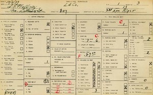 WPA household census for 807 N DITMAN