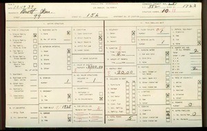 WPA household census for 156 W 99TH STREET, Los Angeles County
