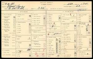 WPA household census for 325 EAST 32ND STREET, Los Angeles