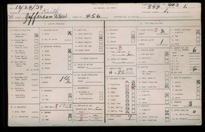 WPA household census for 456 W JEFFERSON BL, Los Angeles