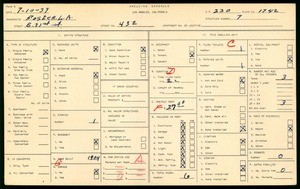 WPA household census for 432 EAST 31ST STREET, Los Angeles