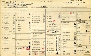 WPA household census for 1307 E 43RD, Los Angeles