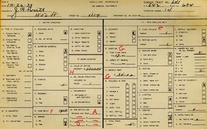 WPA household census for 1114 W 56TH, Los Angeles