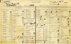 WPA household census for 1314 E 43RD, Los Angeles