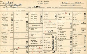 WPA household census for 2829 HURON, Los Angeles