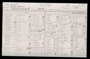 WPA household census for 1418 ALLESANDRO STREET, Los Angeles