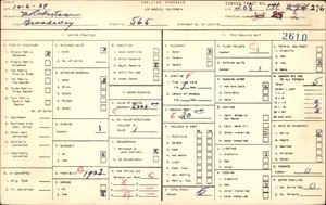 WPA household census for 565 BROADWAY, Los Angeles County