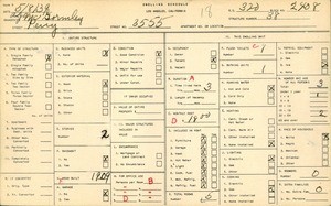 WPA household census for 3555 PERCY, Los Angeles