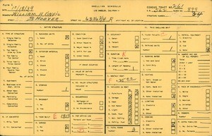 WPA household census for 6316 3/4 SOUTH HOOVER, Los Angeles County