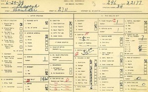 WPA household census for 2711 BOULDER, Los Angeles