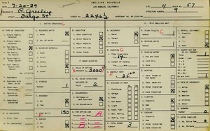 WPA household census for 2246 FARGO, Los Angeles