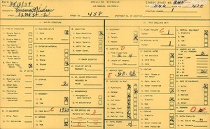 WPA household census for 458 WEST 52ND STREET, Los Angeles County