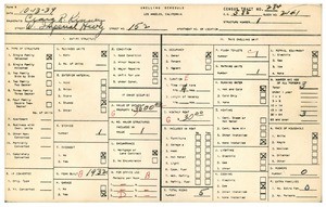 WPA household census for 152 WEST IMPERIAL HWY, Los Angeles County