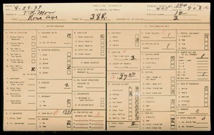 WPA household census for 38 ROSE, Los Angeles County
