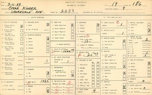 WPA household census for 2233 SHOREDALE AVE, Los Angeles