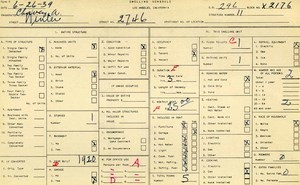 WPA household census for 2746 WINTER, Los Angeles