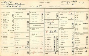 WPA household census for 319 WEST 53RD STREET, Los Angeles County
