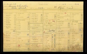 WPA household census for 1109 S LAKE STREET, Los Angeles