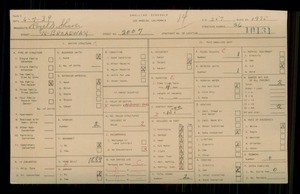 WPA household census for 2007 N BROADWAY, Los Angeles