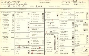 WPA household census for 2009 W 67TH ST, Los Angeles County