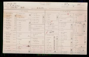 WPA household census for 2233 COLBY, Los Angeles