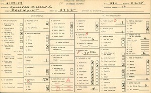 WPA household census for 2732 FAIRMOUNT, Los Angeles