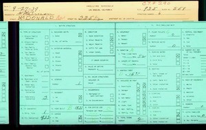 WPA household census for 335 MCDONALD AVE, Los Angeles County