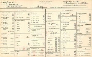 WPA household census for 909 WEST 65TH STREET, Los Angeles County
