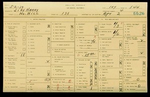 WPA household census for 138 N HILL, Los Angeles
