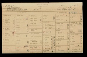 WPA household census for 1207 W WASHINGTON, Los Angeles