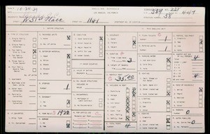 WPA household census for 1141 W 51ST PLACE, Los Angeles County