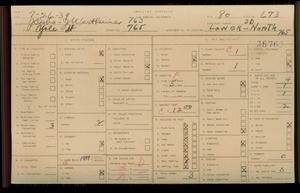WPA household census for 763 YALE, Los Angeles