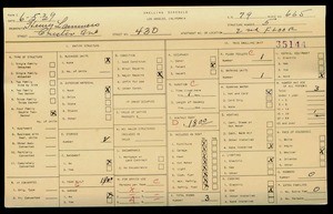 WPA household census for 430 CUSTER, Los Angeles